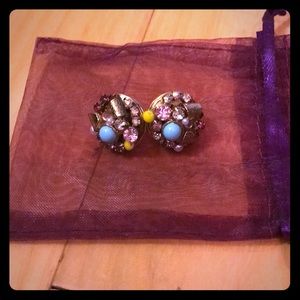 Betsey Johnson cluster stud earring